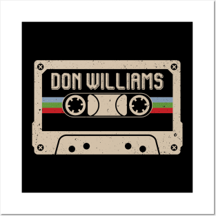 Don Williams Vintage Cassette Tape Posters and Art